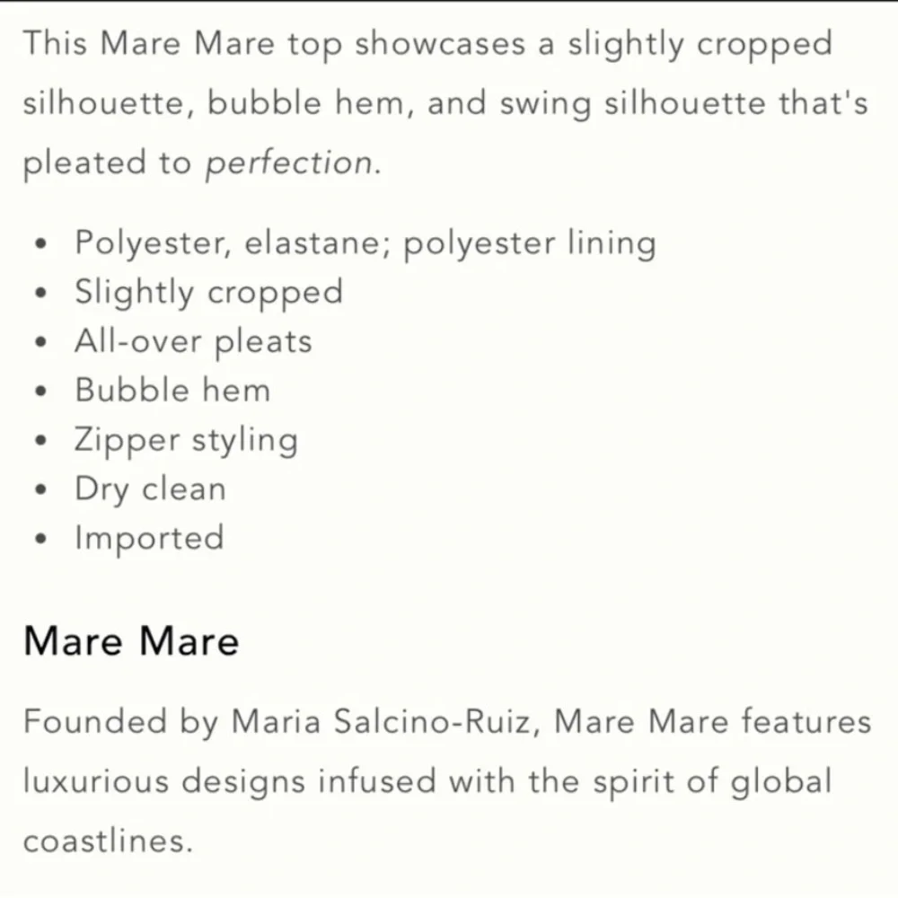 Mare Mare Anthropologie Pleated Blouse Bubble Hem - Picture 11 of 11